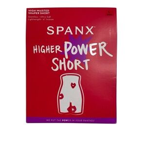 SPANX Higher Power Short High-Waisted Shaper Short Soft Nude Large New Open Box
